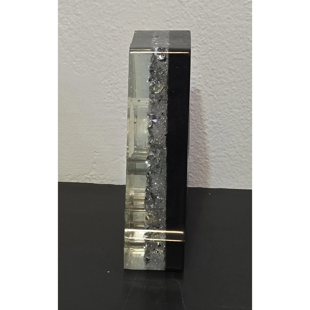 Handmade Resin BAR Sign Sparkle Glitter Decor Heavy Statement Piece‎